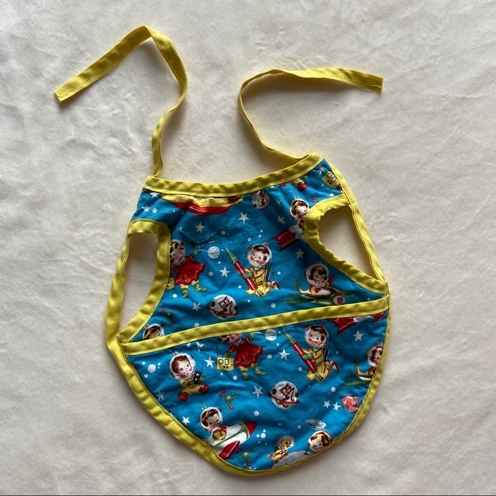 Space-themed baby apron
